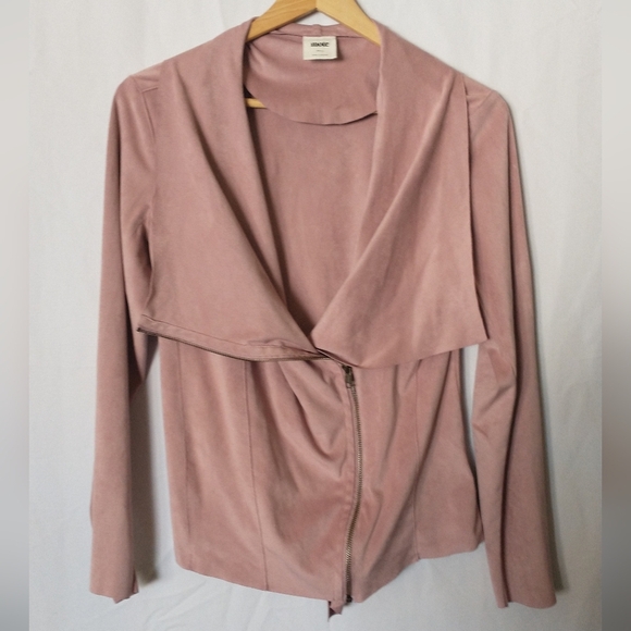 Mote Pink Barbiecore Soft Dusty Rost Blazer Jacket Size Small - Picture 1 of 3